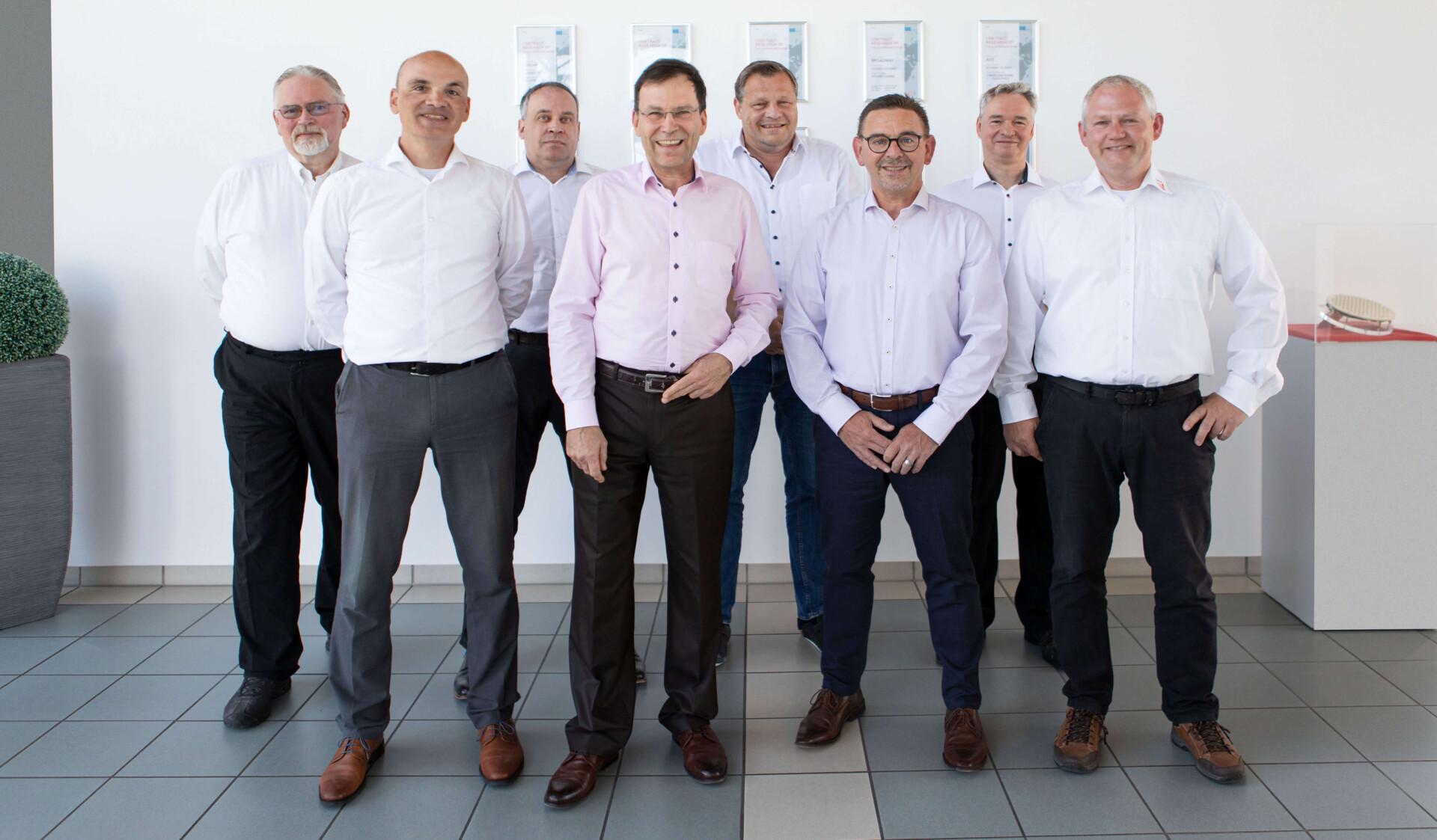 From left to right: Johannes Borkes, Rüdiger Follmann, Frank Henkel, Peter Waldow, Heinz Syrzisko, Arnd Neborg, Matthias Geissler, Jens Lerner.